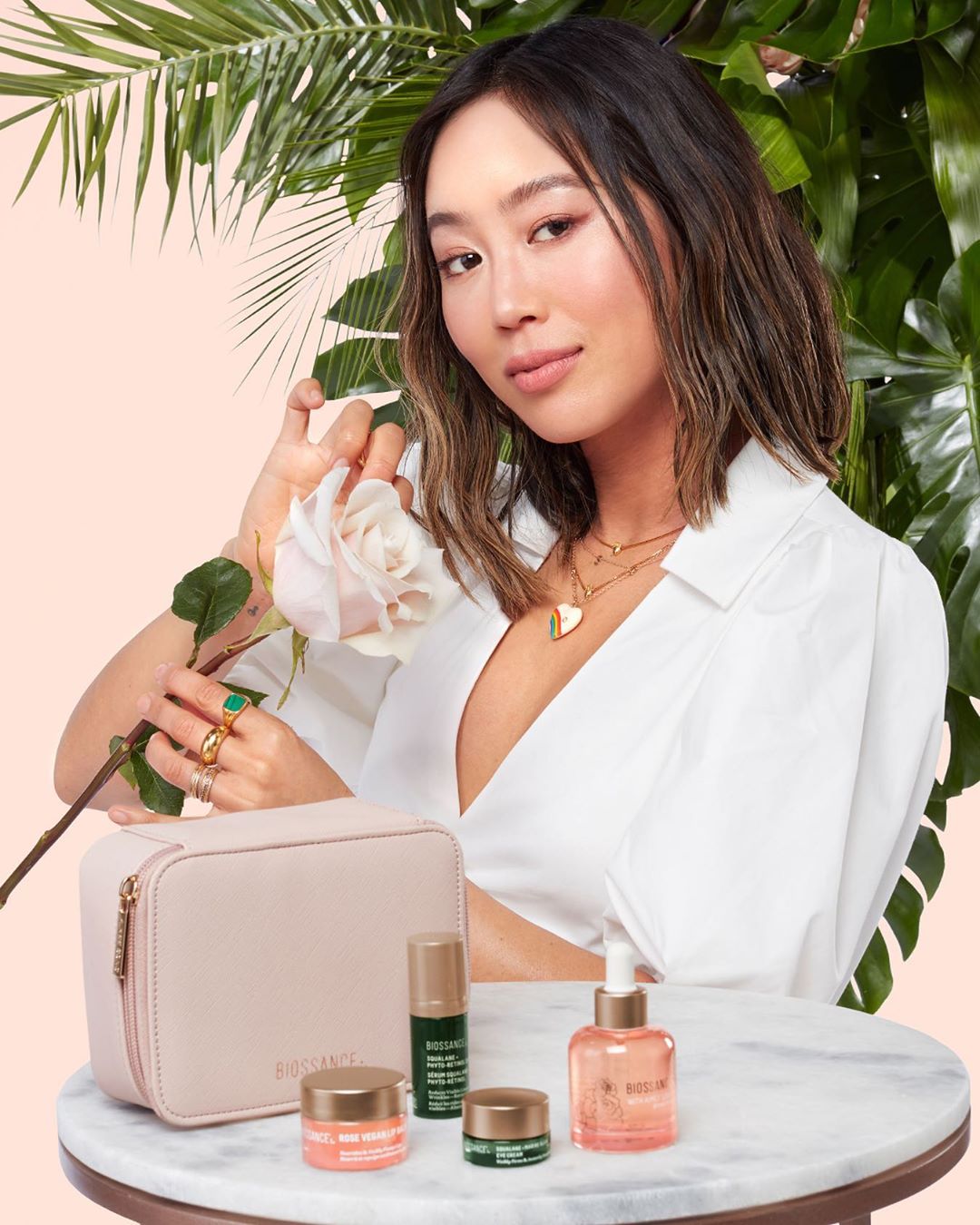 Aimee Song Teams Up With Biossance on Squalane + Vitamin C Rose Oil